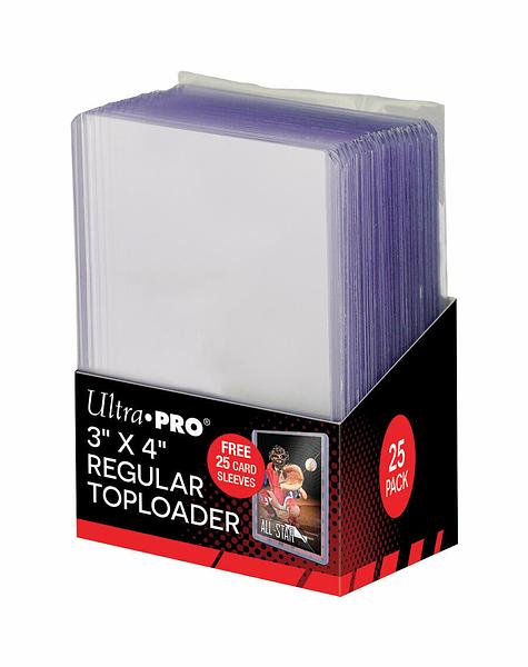 ULTRA PRO - 3" X 4" SUPER CLEAR REGULAR TOPLOADERS (25 X SLEEVE)