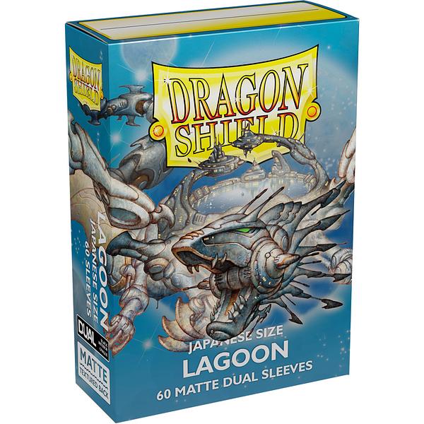 DRAGON SHIELD DUAL MATTE SLEEVES - LAGOON (60X) - JAPANESE SIZE