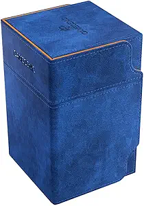 GAMEGENIC - WATCHTOWER 100+ XL CONVERTIBLE DECK BOX - BLUE/ORANGE