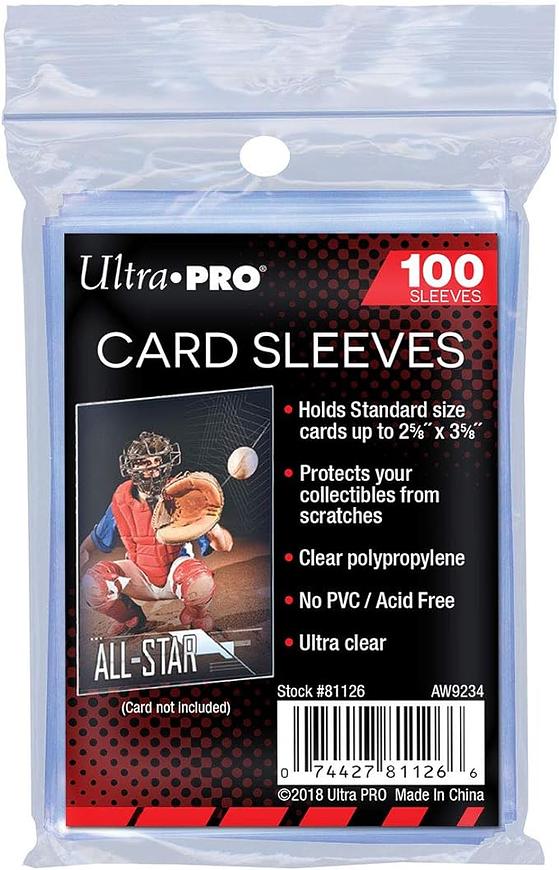 ULTRA PRO - STANDARD CARD SLEEVES (63.5MM X 88.9MM) - 100 PACK