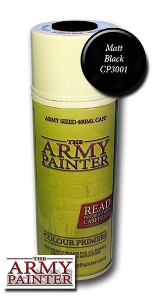 ARMY PAINTER - BASE PRIMER - MATT BLACK SPRAY (400ML)