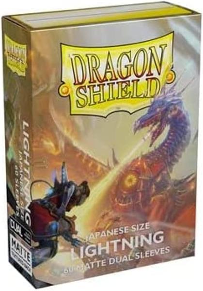 DRAGON SHIELD DUAL MATTE SLEEVES - LIGHTNING (60X) - JAPANESE SIZE