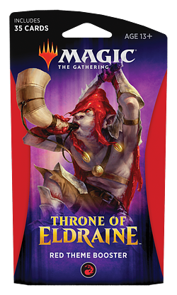 MAGIC THE GATHERING - THRONE OF ELDRAINE - THEME BOOSTER - RED