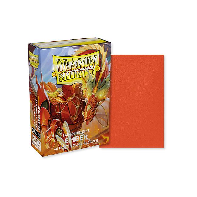 DRAGON SHIELD DUAL MATTE SLEEVES - EMBER (60X) - JAPANESE SIZE