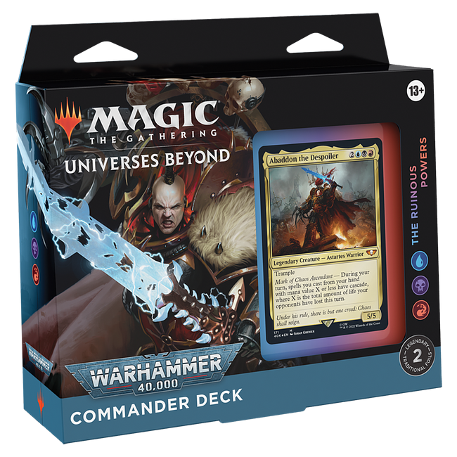 MAGIC THE GATHERING - COMMANDER WARHAMMER 40K DECK - THE RUINOUS POWERS