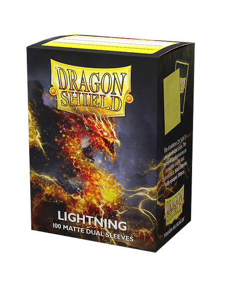 DRAGON SHIELD DUAL MATTE SLEEVES - LIGHTNING (100X)