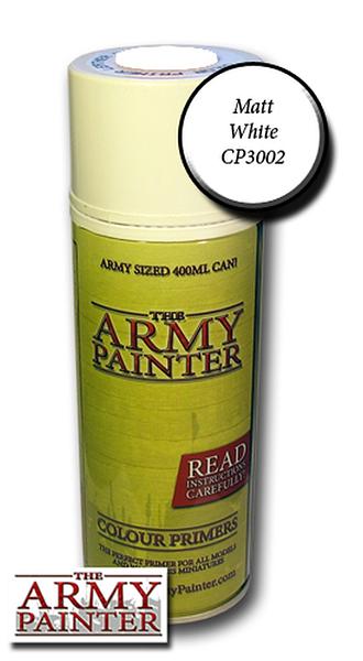 ARMY PAINTER - BASE PRIMER - MATT WHITE SPRAY (400ML)