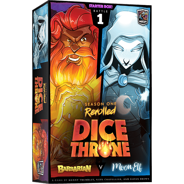 DICE THRONE: SEASON ONE REROLLED -  BARBARIAN VS MOON ELF