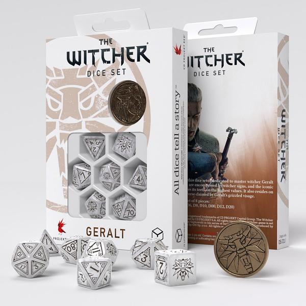 THE WITCHER DICE SET: GERALT - THE WHITE WOLF