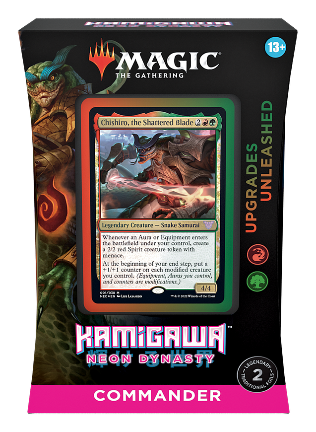 MAGIC THE GATHERING - KAMIGAWA NEON DYNASTY - COMMANDER DECK - UPGRADES UNLEASHED