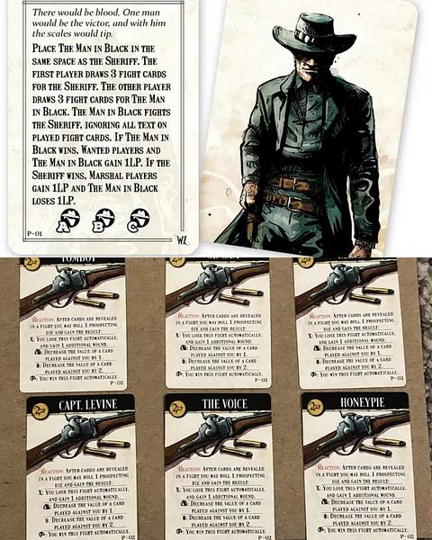 WESTERN LEGENDS: CARBINE PROMO CARDS & MAN IN BLACK PROMO CARD