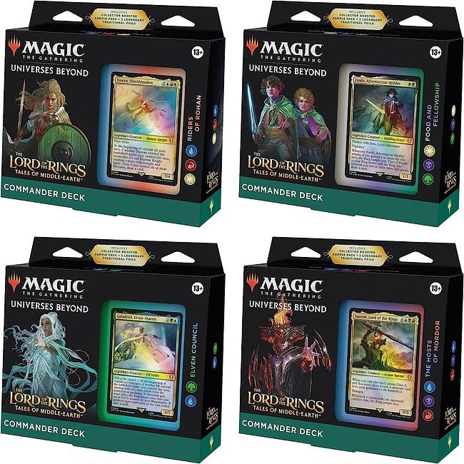 MAGIC THE GATHERING - THE LORD OF THE RINGS: TALES OF MIDDLE-EARTH - COMMANDER 4 DECK BUNDLE