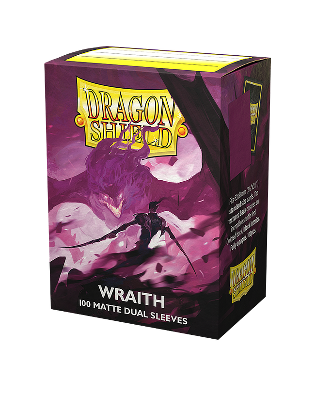 DRAGON SHIELD DUAL MATTE SLEEVES - WRAITH (100X)