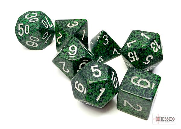 DICE CHESSEX - Speckled Recon Polyhedral (7 DICE)