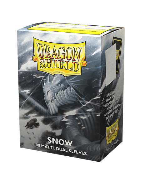 DRAGON SHIELD DUAL MATTE SLEEVES - SNOW (100X)