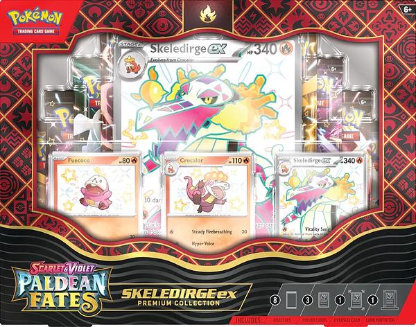 POKEMON - PKM - PALDEAN FATES - PREMIUM COLLECTION - SHINY SKELEDIRGE EX