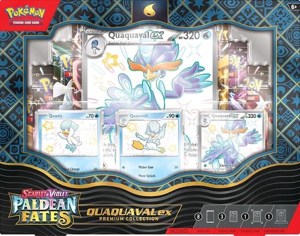 POKEMON - PKM - PALDEAN FATES - PREMIUM COLLECTION - SHINY QUAQUAVAL EX