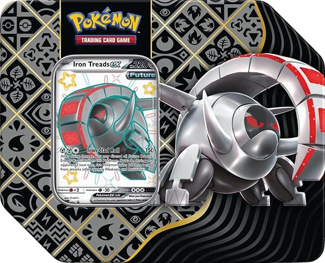 POKEMON - PKM - PALDEAN FATES TIN WITH 5-BOOSTERS - Iron Treads