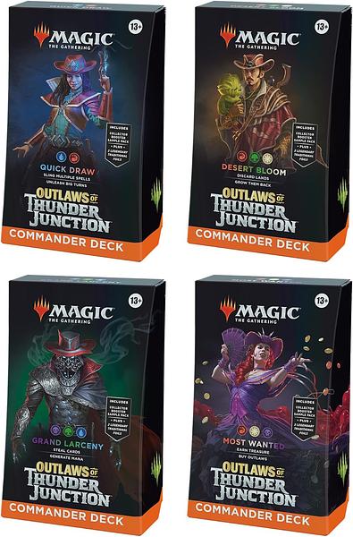 MAGIC THE GATHERING - OUTLAWS OF THUNDER JUNCTION - COMMANDER 4 DECK BUNDLE