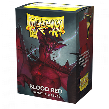 DRAGON SHIELD STANDARD SLEEVES - BLOOD RED (100X)