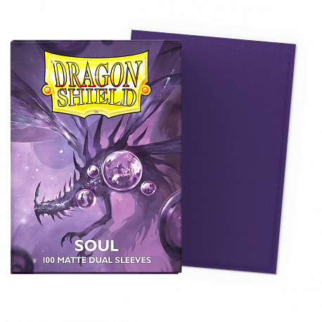 DRAGON SHIELD DUAL MATTE SLEEVES - SOUL (100X)