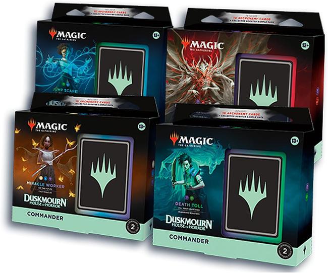 MAGIC THE GATHERING - DUSKMOURN: HOUSE OF HORRORS - COMMANDER 4 DECK BUNDLE - PREORDER - RELEASE DATE 27.09.2024