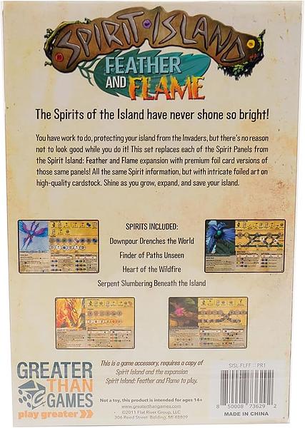 Spirit Island: Feather and Flame – Premium Foil Spirit Panels