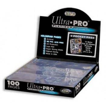 ULTRA PRO - PLATINUM 9-POCKET PAGE (100X)