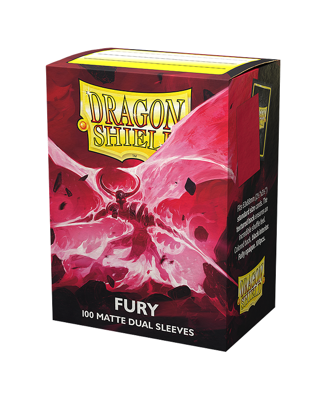 DRAGON SHIELD DUAL MATTE SLEEVES - FURY (100X)