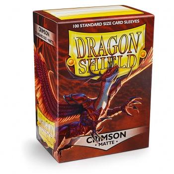 DRAGON SHIELD STANDARD SLEEVES - CRIMSON MATTE (100X) 