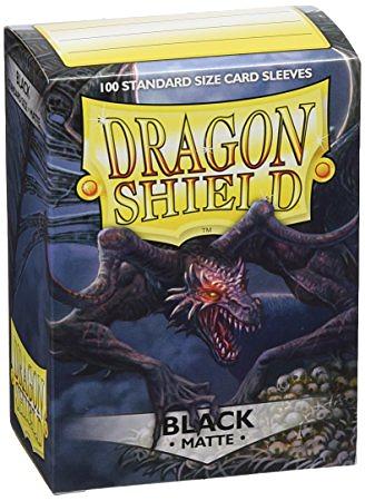 DRAGON SHIELD STANDARD SLEEVES - BLACK MATTE (100X)