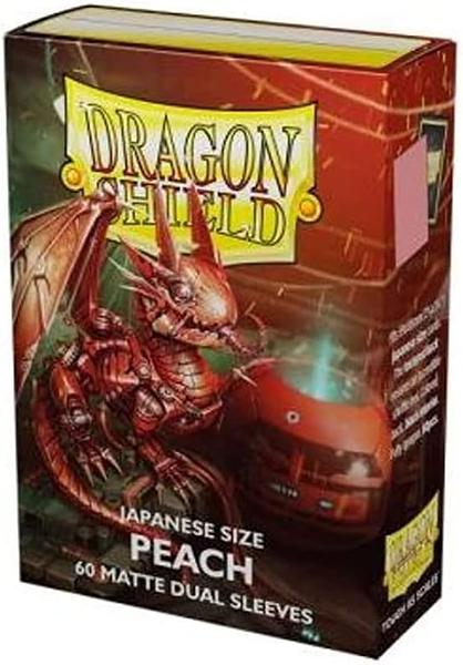 DRAGON SHIELD DUAL MATTE SLEEVES - PEACH (60X) - JAPANESE SIZE